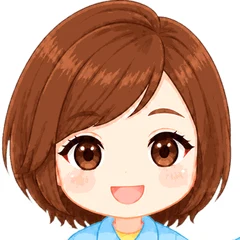 笑顔で話す工房スタッフのイラスト