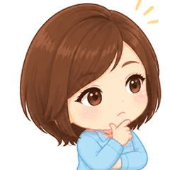 考えながら話す工房スタッフのイラスト